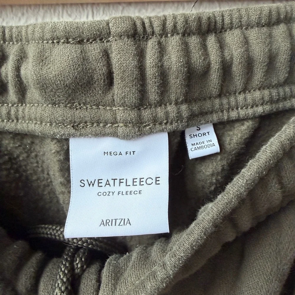 Aritzia Olive Sweatfleece Mega Cargo Sweatpants - Picture 3 of 6